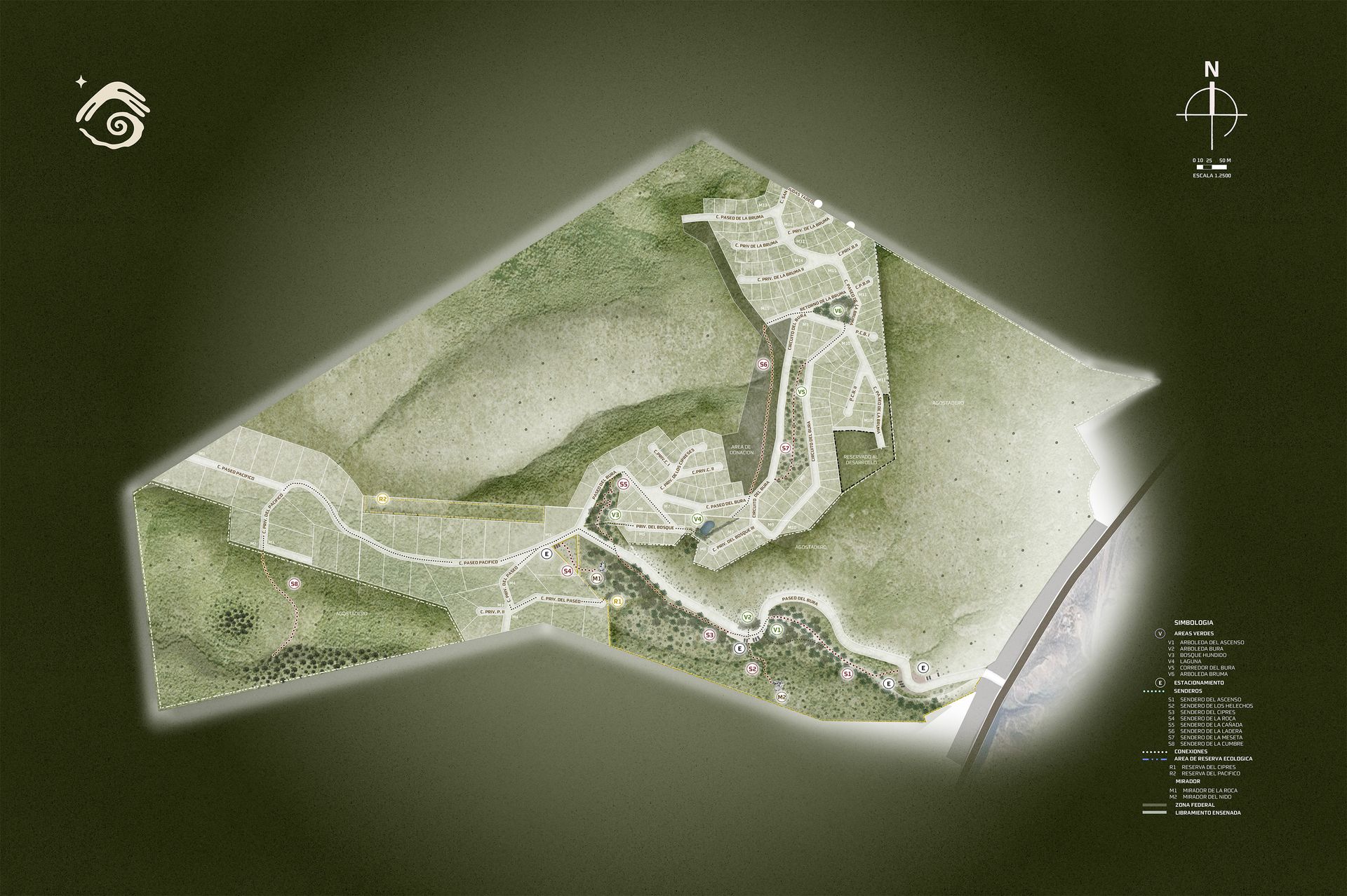 Mapa general del desarrollo Bruma Norte